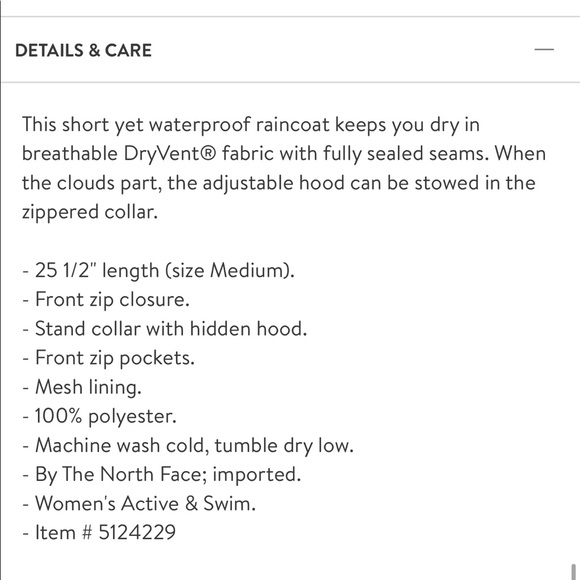 North Face Resolve Plus Waterproof Rain Jacket - Picture 11 of 14